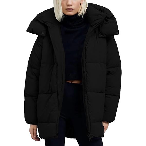 Amazon.com: Gihuo Womens Quilted Puffer Coat Hoodie Winter